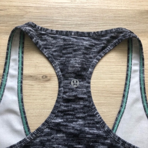 Women's Gray Racerback Tank Top - Picture 4 of 6